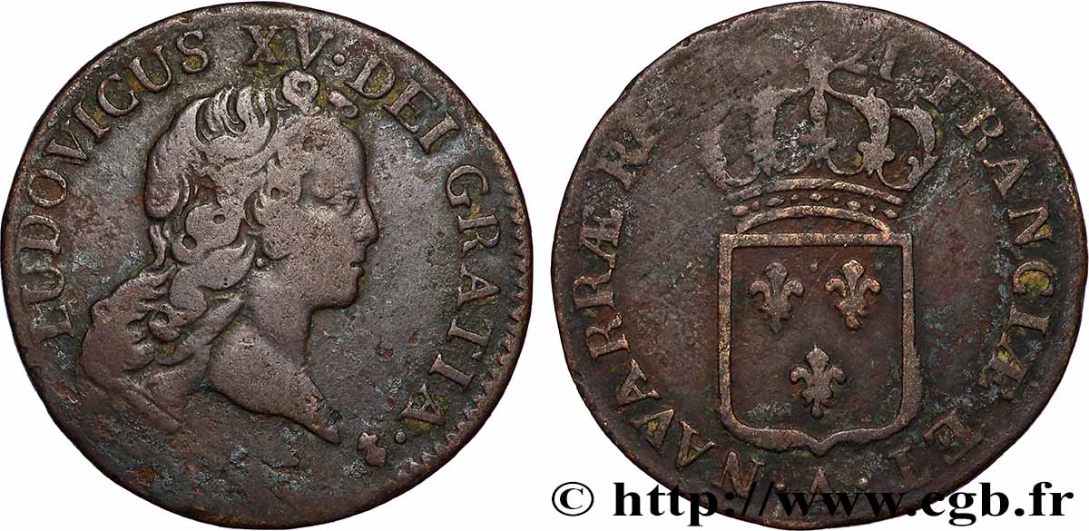 LOUIS XV THE WELL-BELOVED Demi-sol au buste enfantin 1721 Paris, Monnaie du Louvre S