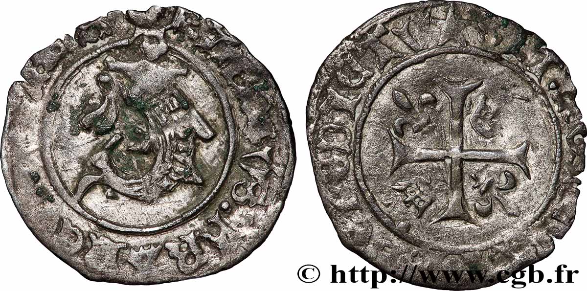 CHARLES VIII Liard du Dauphiné n.d. Paris BB