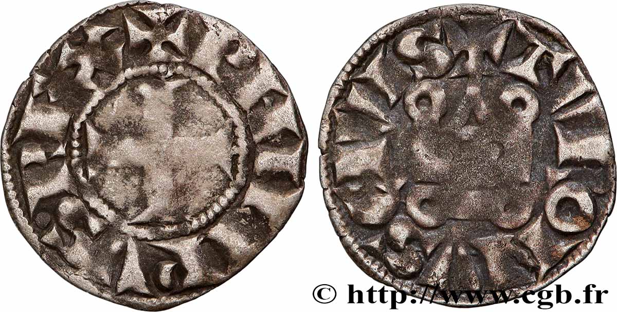 FILIPPO III THE BOLD Denier tournois s.m. s.l. BB