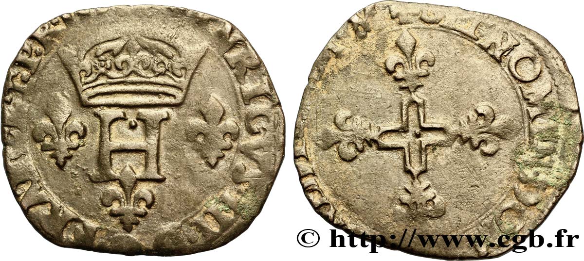 HENRY III Double sol parisis, 2e type n.d. Montpellier BB