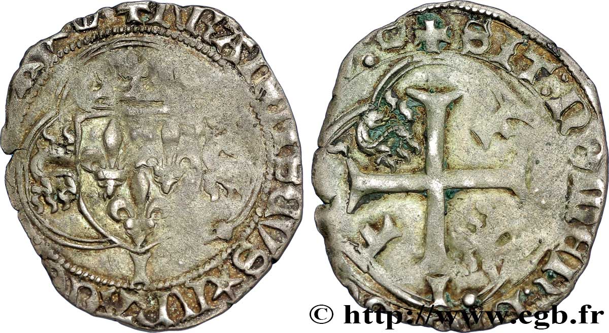 FRANÇOIS IER LE RESTAURATEUR DES LETTRES Douzain aux salamandres, 1er type n.d. Limoges TTB