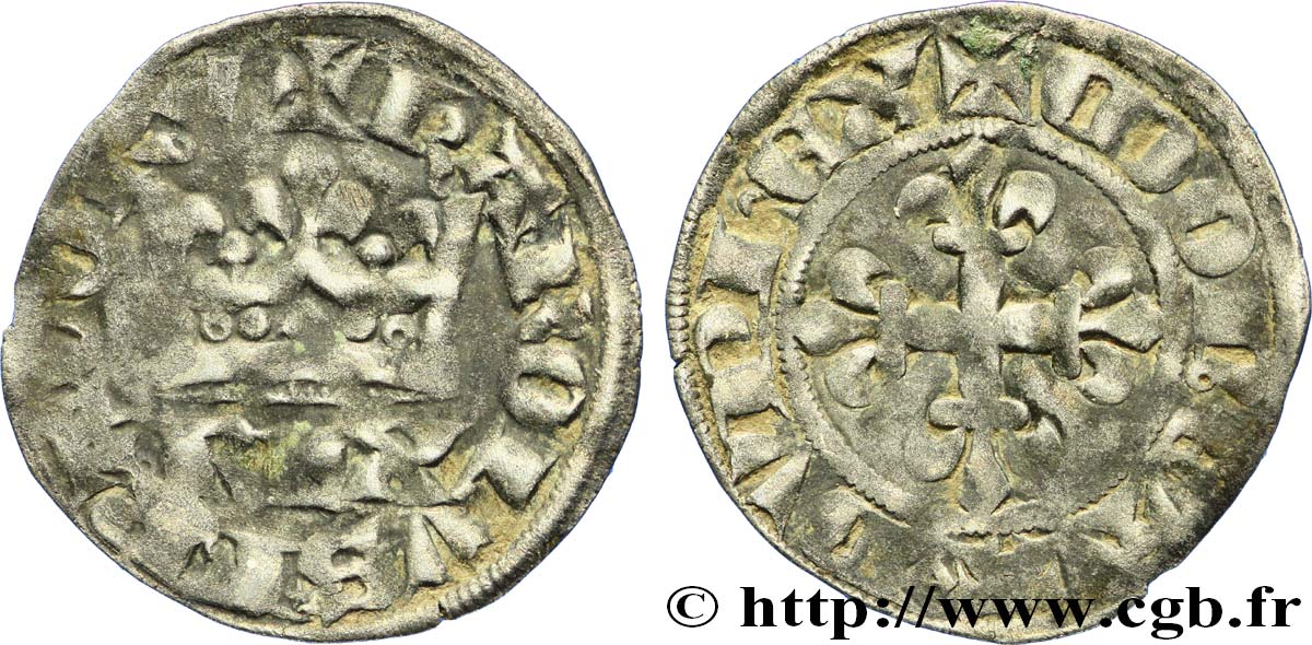 CHARLES IV LE BEL Double parisis n.d. TB+