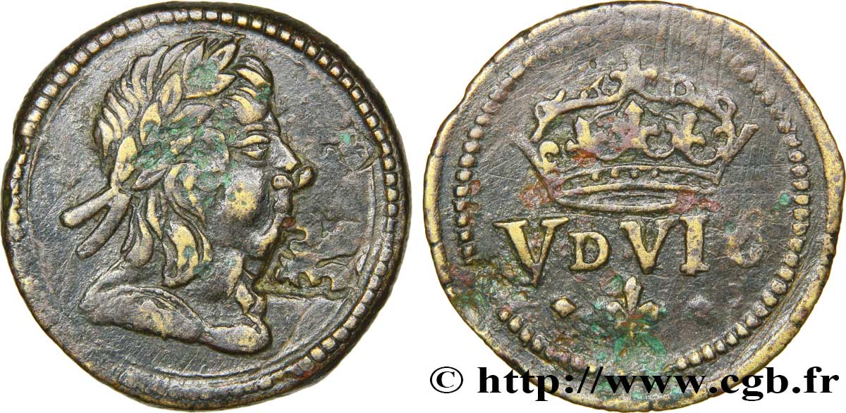LOUIS XIV  THE SUN KING  Poids monétaire pour le louis de Louis XIV n.d. s.l. SS