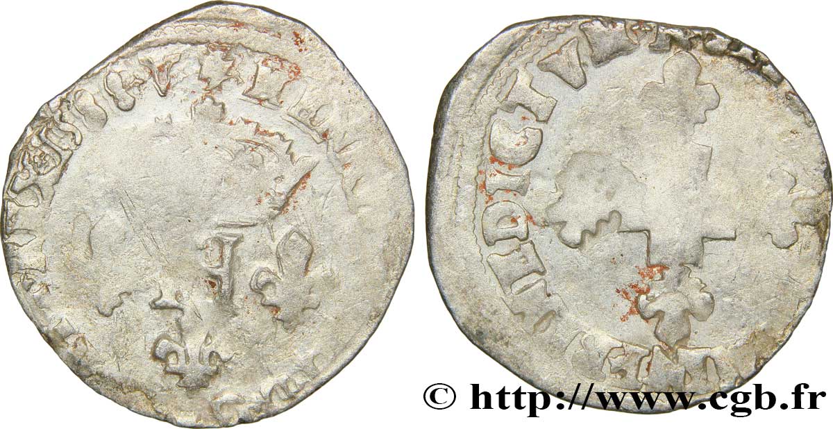 HENRY III Double sol parisis, 2e type 1588 Montpellier VF