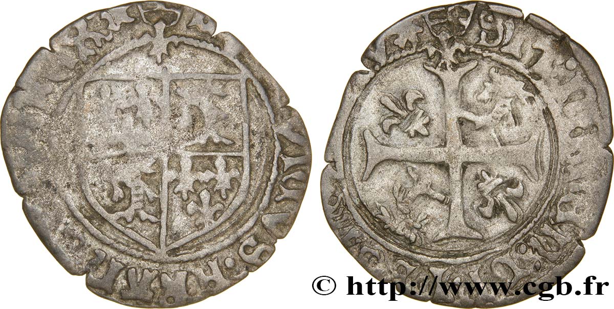 LOUIS XII LE PÈRE DU PEUPLE Douzain du Dauphiné n.d. Grenoble TB