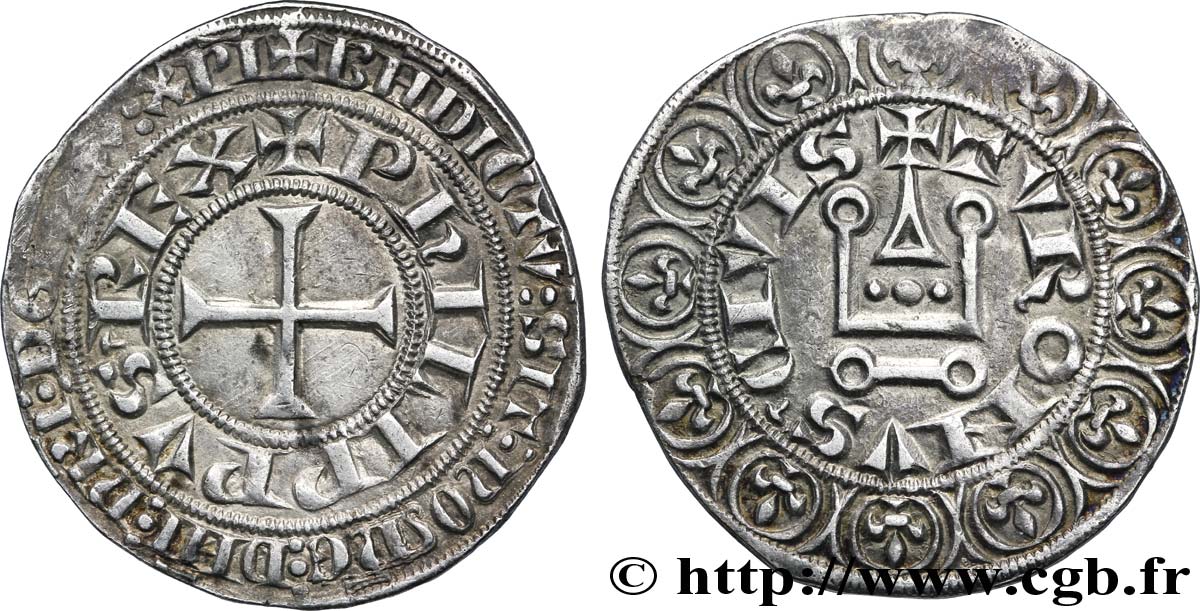 PHILIPPE V LE LONG Gros tournois n.d. s.l. TTB