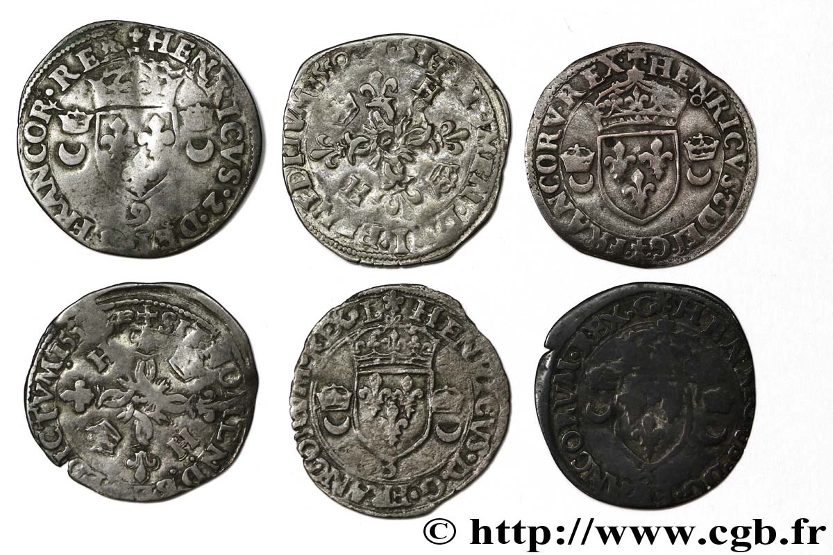 LOTTE Lot de 6 Douzains aux croissants n.d. s.l. q.BB/BB