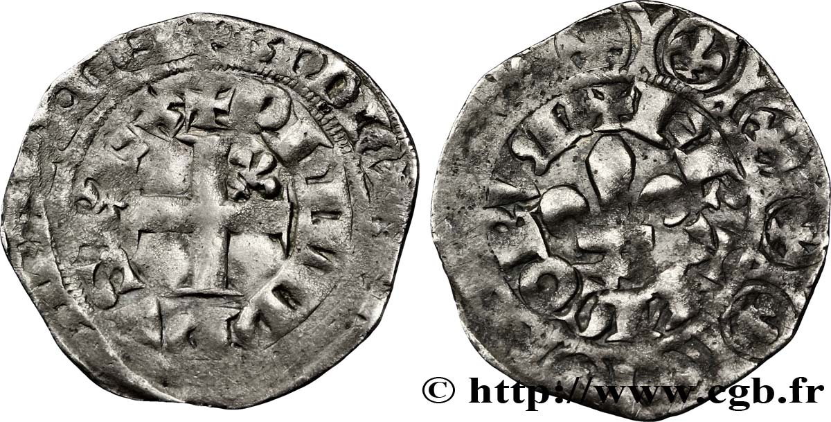 PHILIPPE VI DE VALOIS Gros à la fleur de lis n.d. s.l. TB