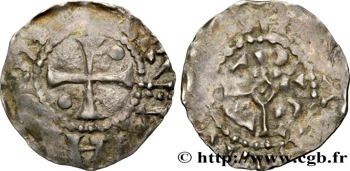 HUGO CAPETO Obole c. 987-996 Beauvais BC+