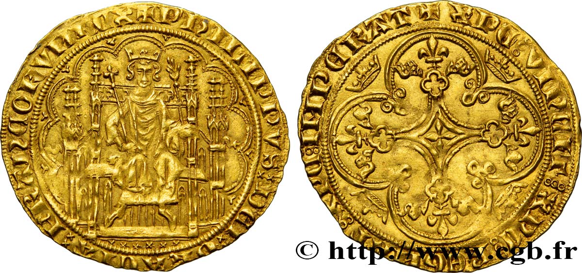 PHILIP VI OF VALOIS Chaise d or 17/07/1346  AU