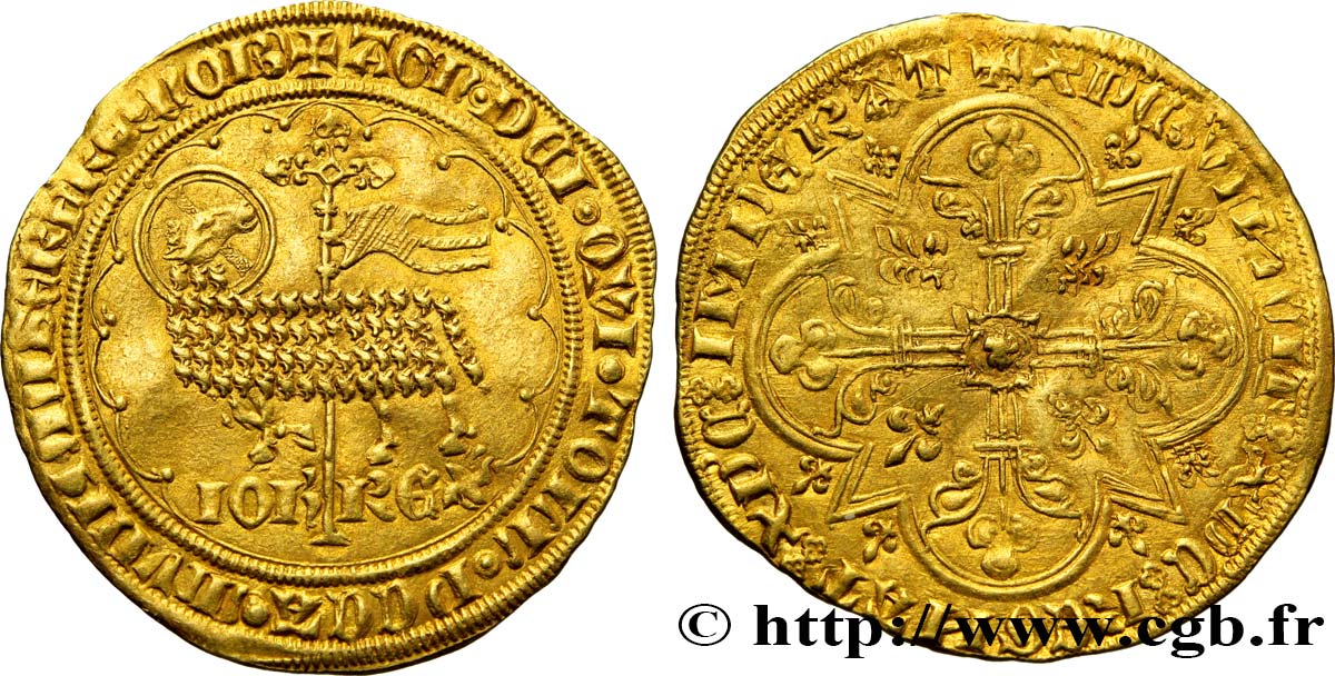 GIOVANNI II  THE GOOD  Mouton d or 17/01/1355  BB/q.BB