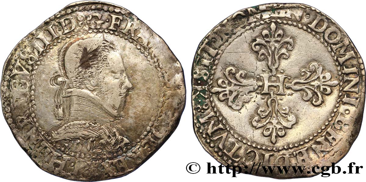 HENRI III Franc au col plat n.d. Bordeaux TTB