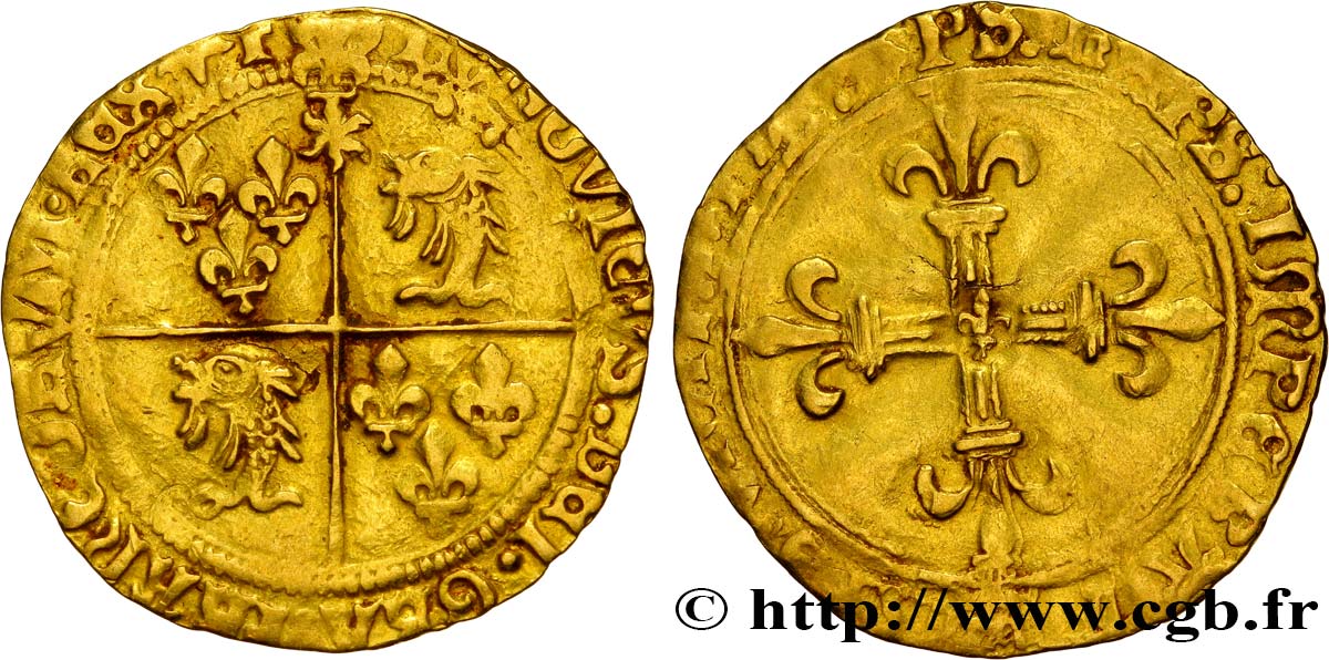 LOUIS XII  Écu d or au soleil du Dauphiné 25/04/1498 Montélimar ? fSS