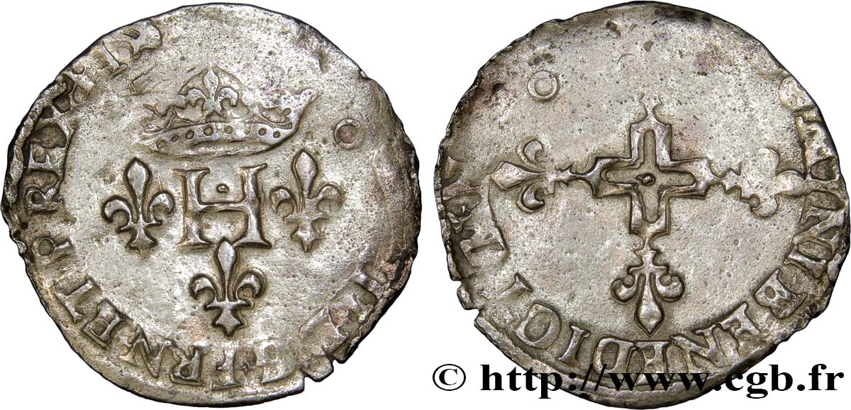 HENRY III Double sol parisis, 2e type n.d. Montpellier VF