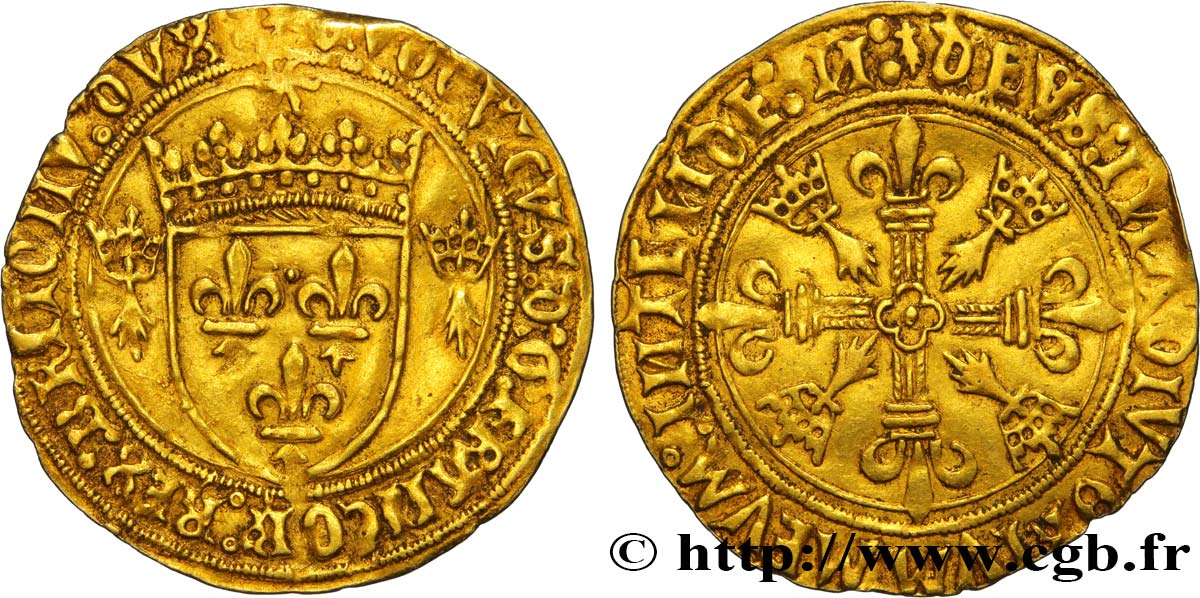 LOUIS XII  Écu d or au soleil de Bretagne 25/04/1498 Nantes fVZ