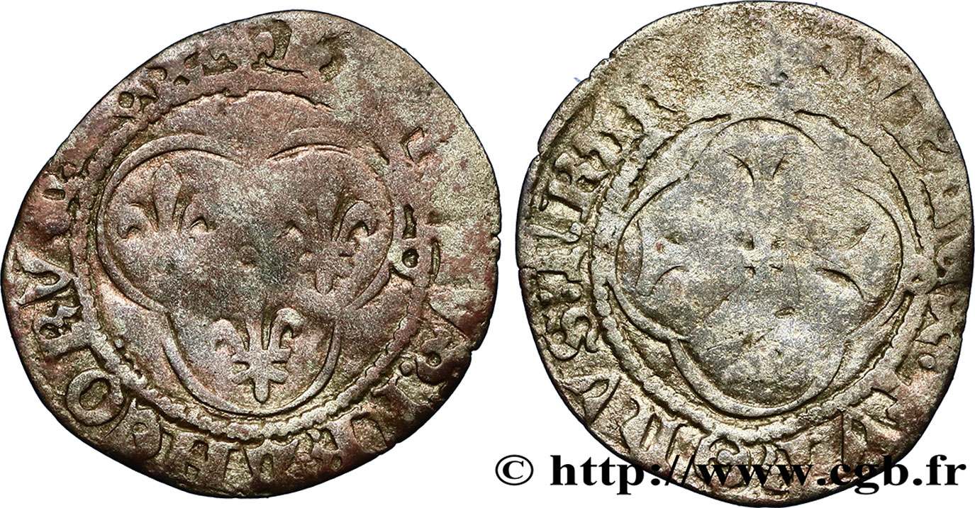 CHARLES VII  THE WELL SERVED  Double tournois n.d. Toulouse MB