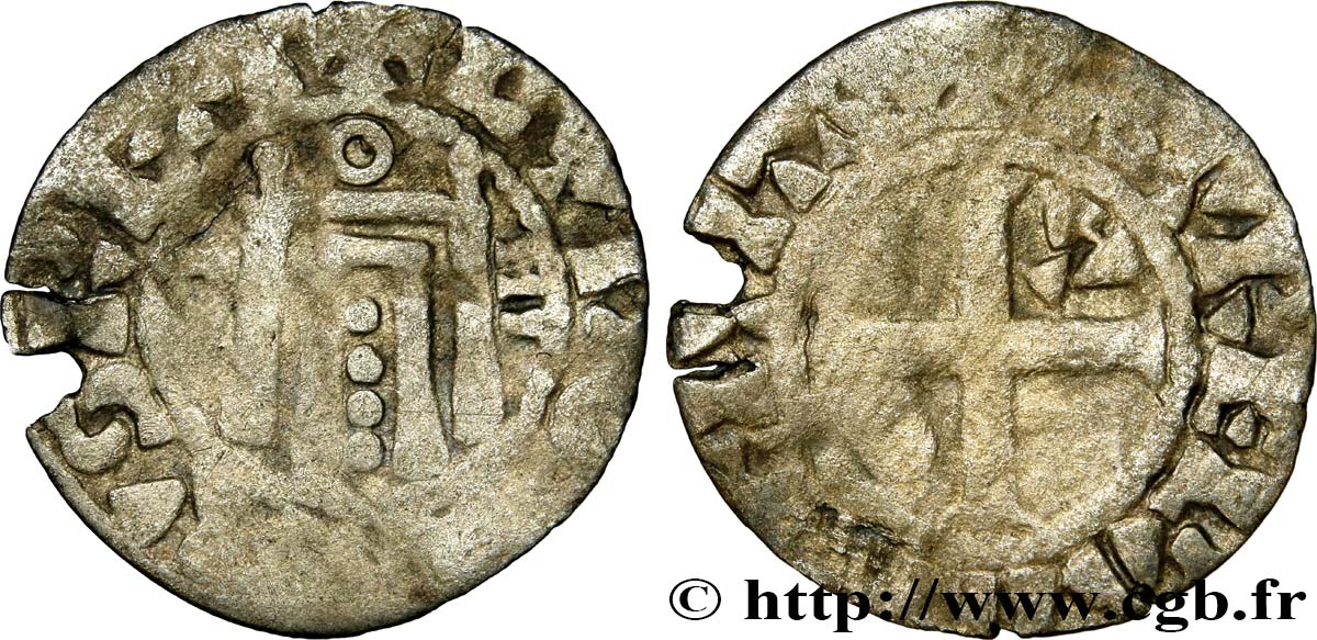 LOUIS VI LE GROS Denier n.d. Orléans TB