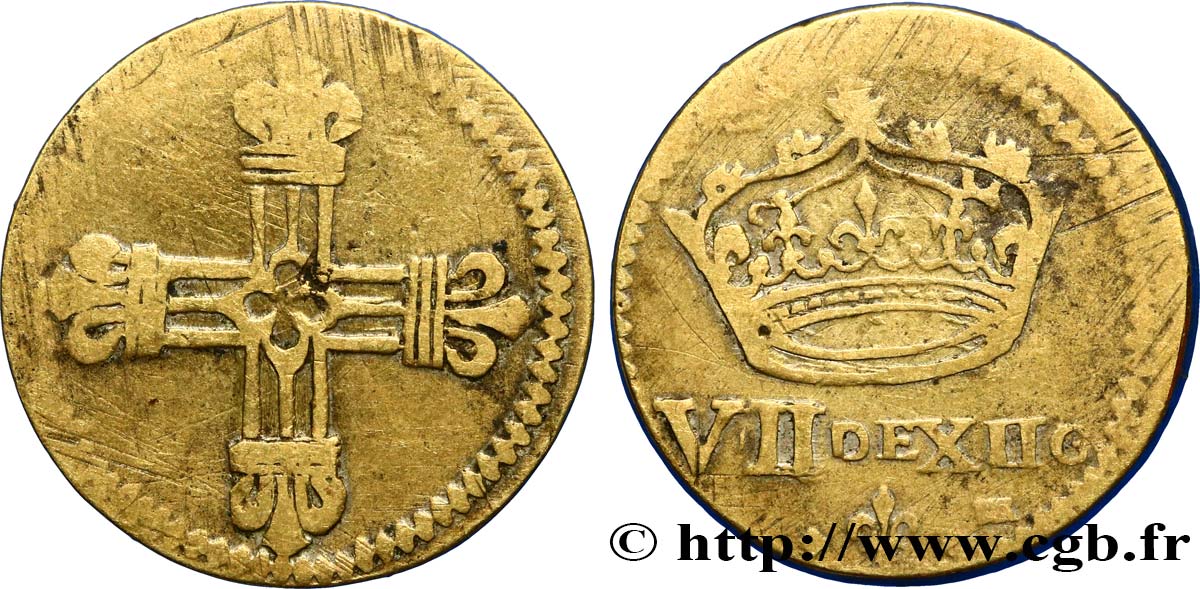 HENRI III à LOUIS XIV - POIDS MONÉTAIRE Poids monétaire pour le quart d’écu n.d.  S