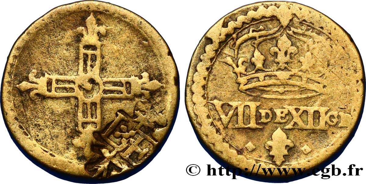 HENRI III à LOUIS XIV - POIDS MONÉTAIRE Poids monétaire pour le quart d’écu n.d.  XF