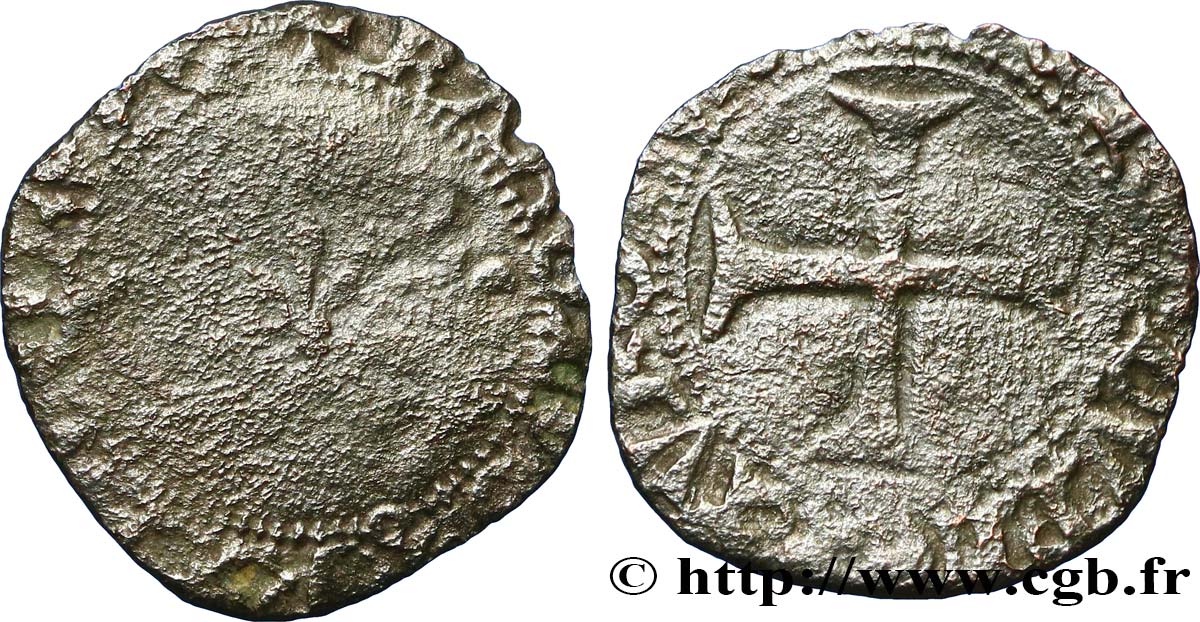 CHARLES VII LE VICTORIEUX Double tournois n.d. Atelier indéterminé B