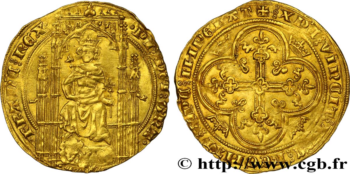 FILIPPO VI OF VALOIS Lion d’or n.d.  q.SPL