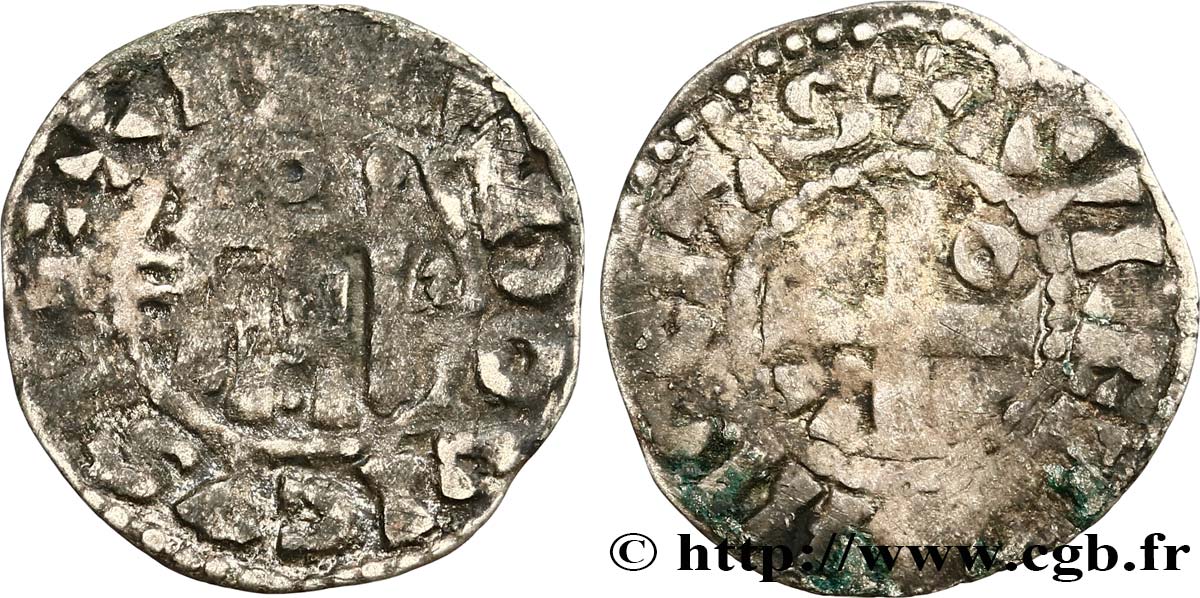 LOUIS VI LE GROS Denier n.d. Orléans TB