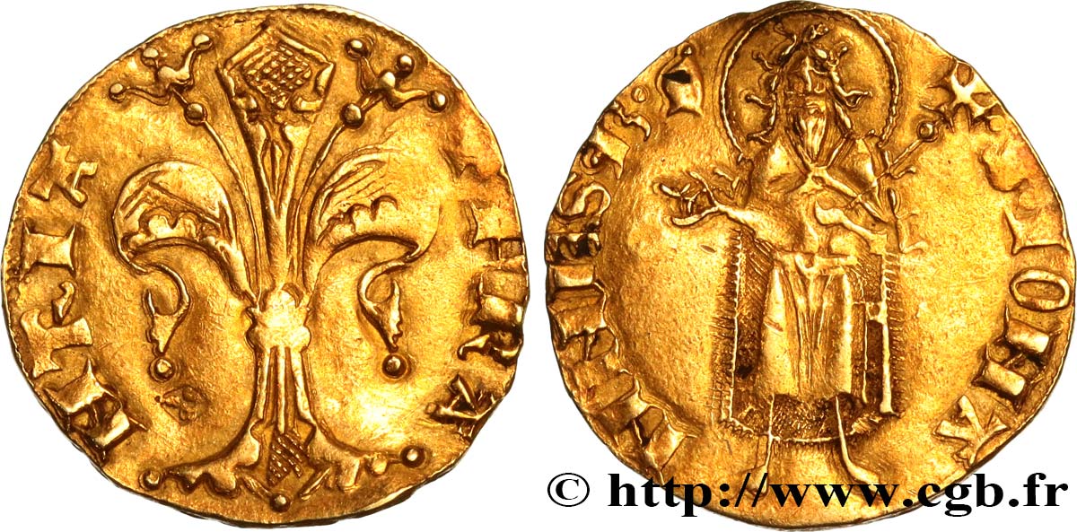 GIOVANNI II  THE GOOD  Florin d or c. 1340-1370 Montpellier ou Toulouse q.SPL/SPL
