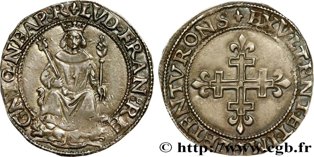 LOUIS XII  Carlin n.d. Naples EBC