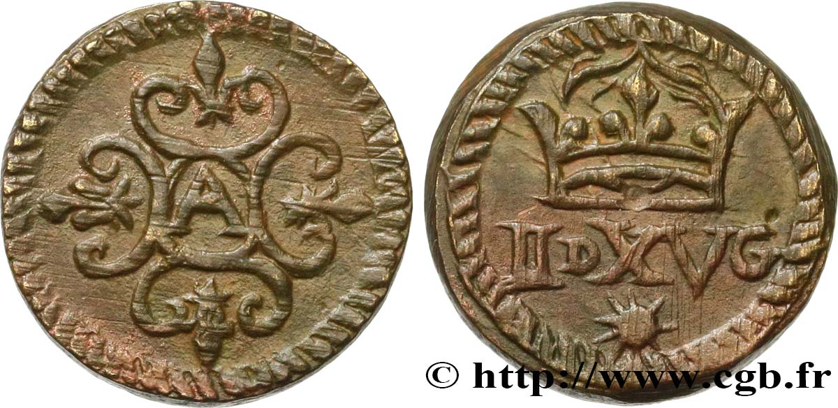 CHARLES IX TO LOUIS XIV - COIN WEIGHT Poids monétaire pour l’écu d’or au soleil n.d. s.l. AU