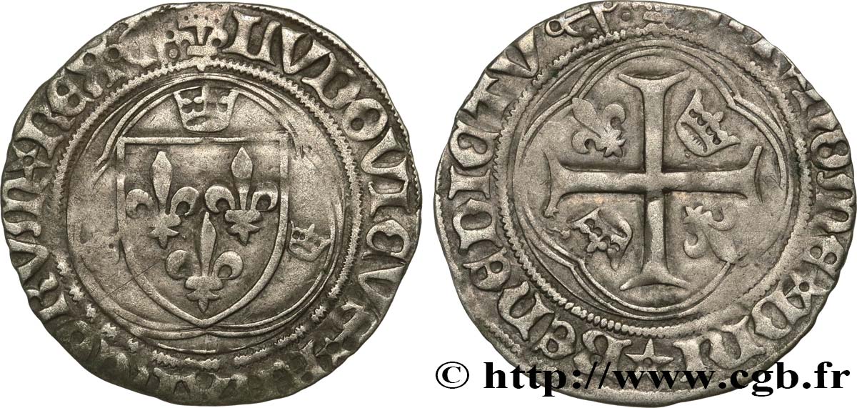 LOUIS XII, FATHER OF THE PEOPLE Douzain ou grand blanc à la couronne 25/04/1498 Bayonne XF