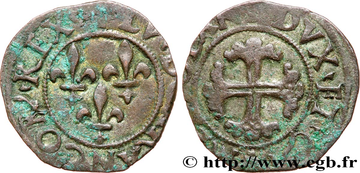 ITALIE - DUCHÉ DE MILAN - LOUIS XII Trillina ou 3 denari n.d. Milan TTB
