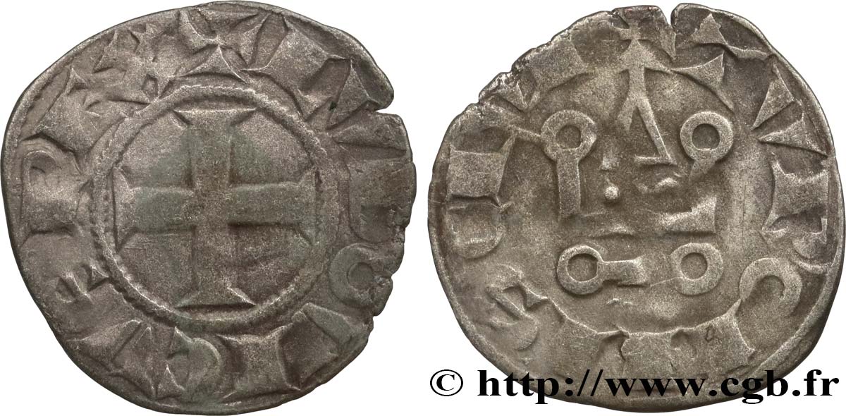LUDWIG VIII THE LION UND LUDWIG IX SAINT LOUIS Denier tournois n.d. s.l. fSS