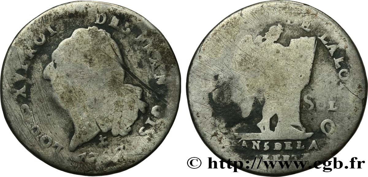 LA CONVENTION 30 sols dit au génie , type FRANÇOIS 1793 Perpignan B