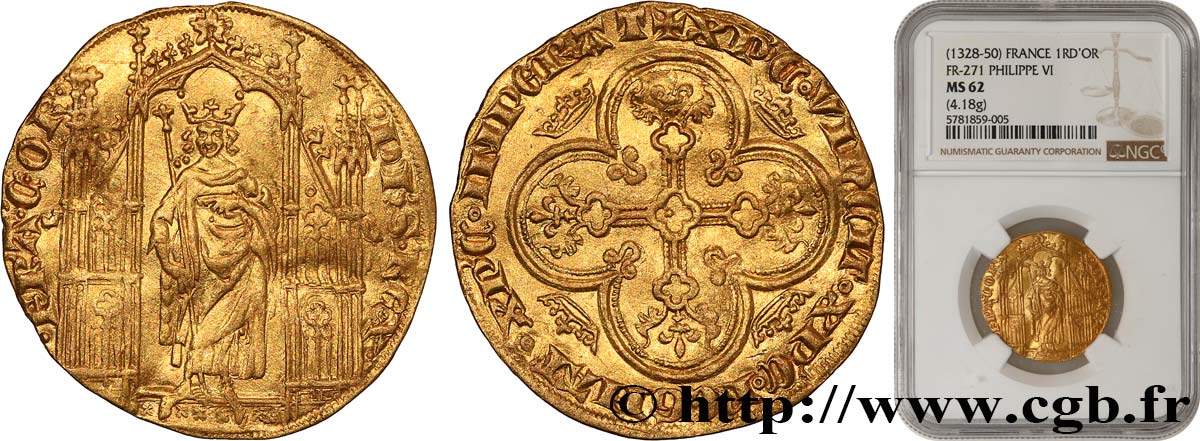FILIPPO VI OF VALOIS Royal d or n.d.  SPL62