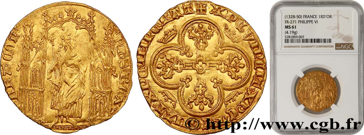 PHILIPP VI OF VALOIS Royal d or n.d.  VZ61