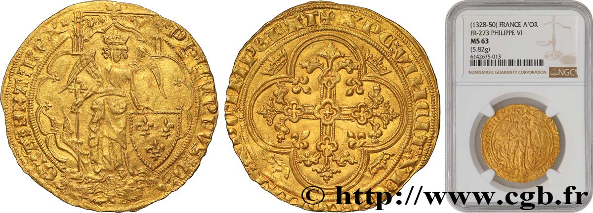PHILIPP VI OF VALOIS Ange d or 26/06/1342  fST63