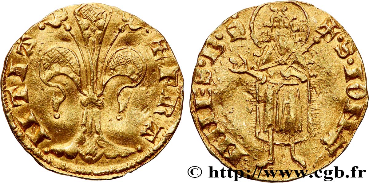 JOHANN II  THE GOOD  Florin d or c. 1340-1370 Montpellier ou Toulouse fVZ