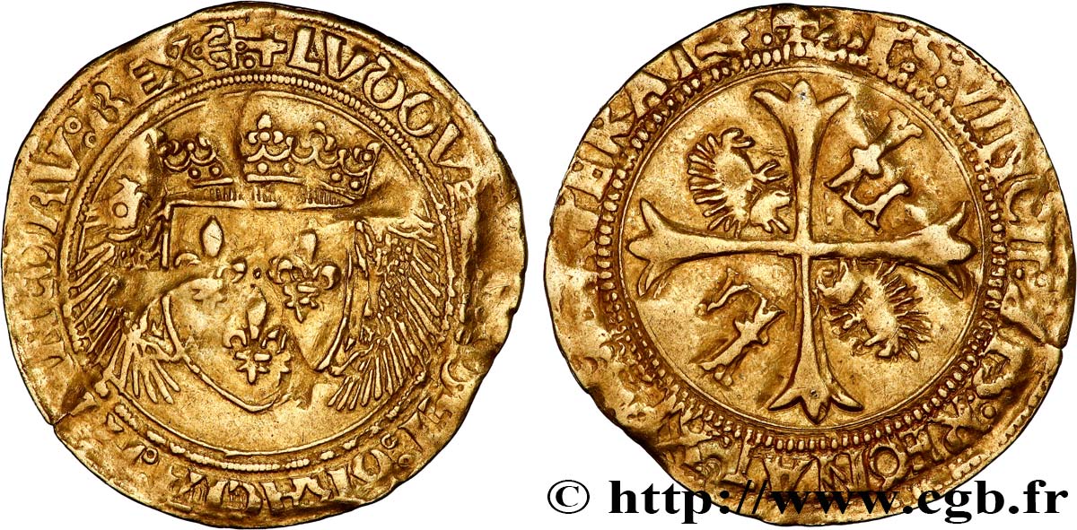 LOUIS XII  Écu d or aux porcs-épics 19/11/1507 Bayonne fSS