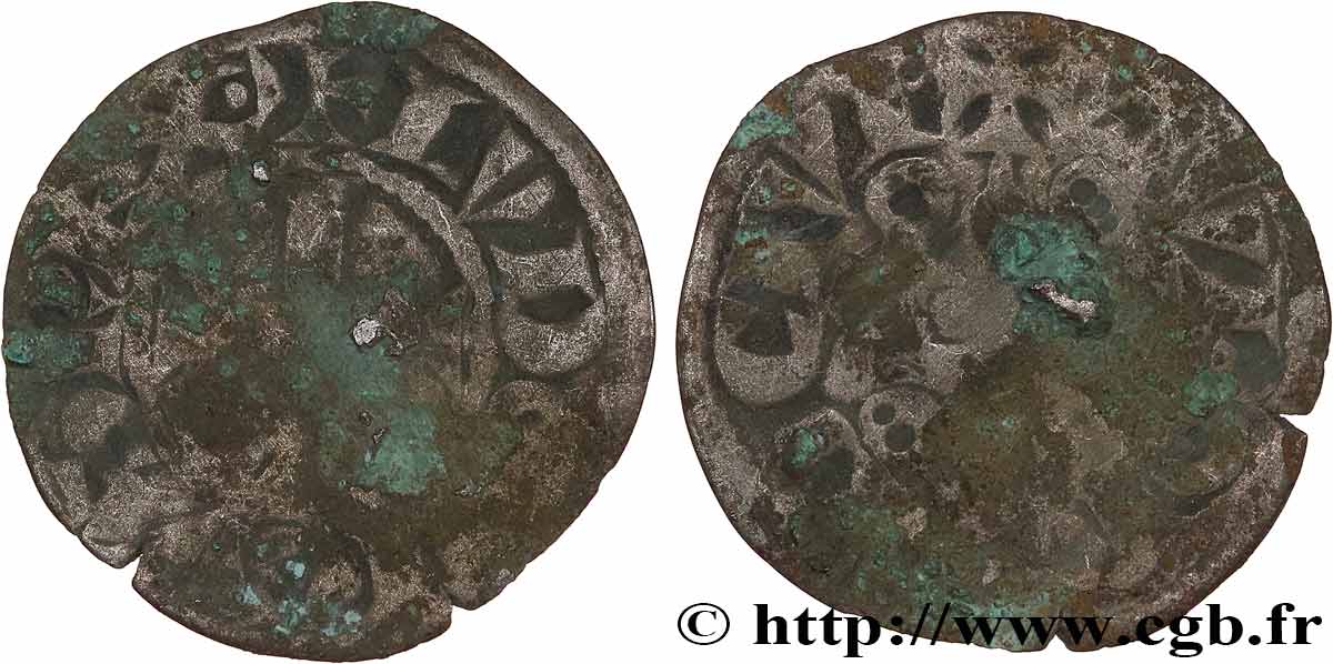 LOUIS VIII LE LION ET PREMIÈRE PARTIE DU RÈGNE DE LOUIS IX Denier tournois c.1223-1245 B+