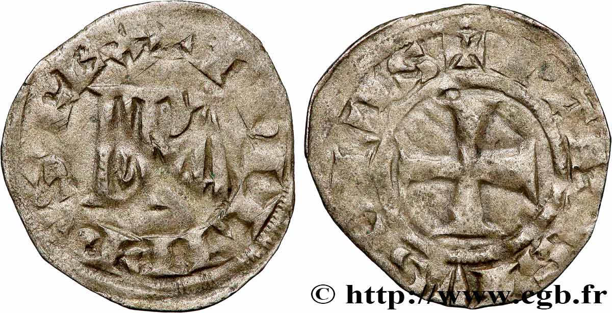 FILIPPO VI OF VALOIS Denier parisis, 3e type n.d.  BB