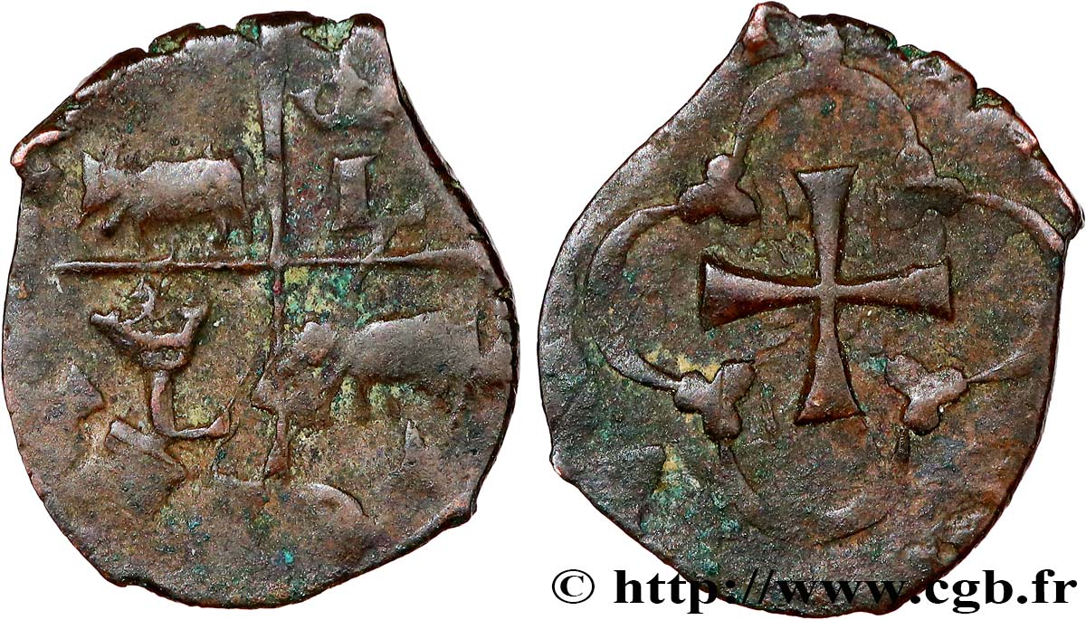 LOUIS XIII LE JUSTE Vaquette du Béarn n.d. Morlaàs TB