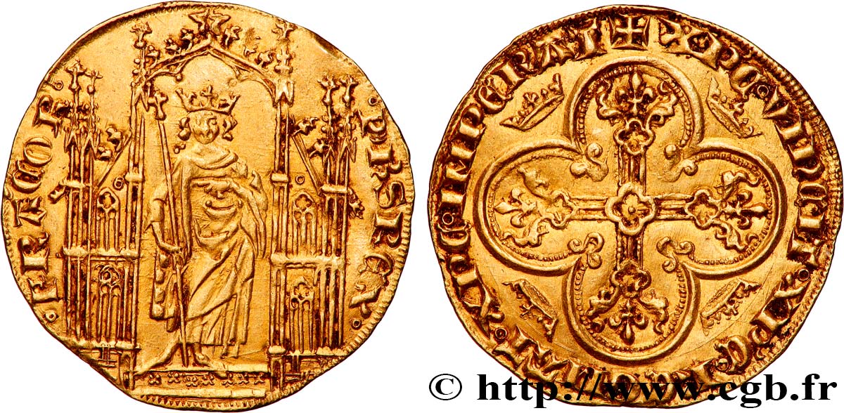 FILIPPO VI OF VALOIS Royal d or n.d.  SPL