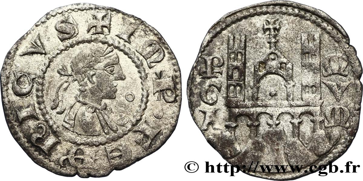 ITALY - HOLY ROMAN EMPIRE - FREDERICK II OF HOHENSTAUFEN Denier impérial n.d. Bergame XF