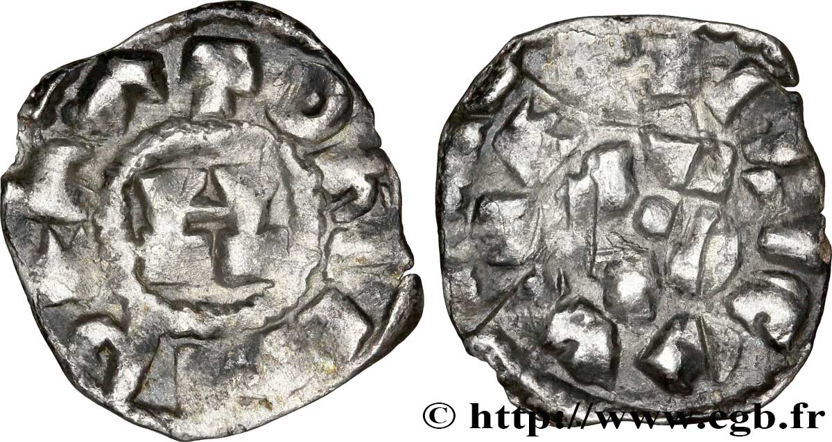 ITALY - HENRY III, IV OR V OF FRANCONIA Denier n.d. Lucques VF