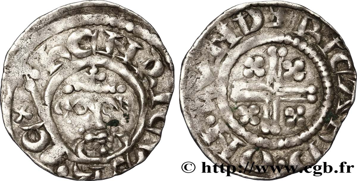 ENGLAND - KINGDOM OF ENGLAND - HENRY III PLANTAGENET Penny dit “short cross”, classe 4c n.d. Londres XF