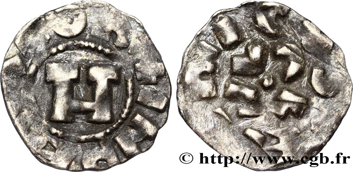 ITALY - HENRY III, IV OR V OF FRANCONIA Denier n.d. Lucques VF