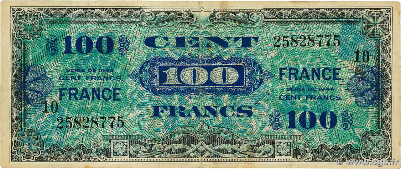 100 Francs FRANCE FRANCE  1945 VF.25.10 TB
