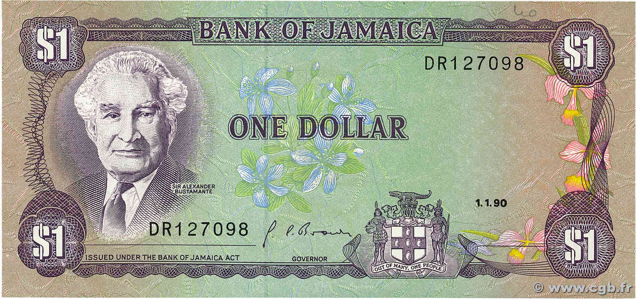 1 Dollar JAMAÏQUE  1990 P.68Ad NEUF