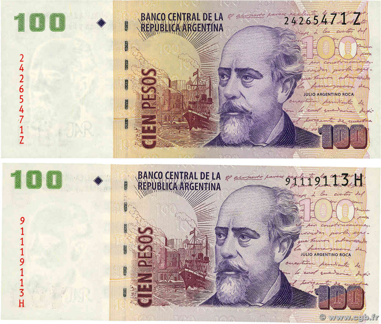 100 Pesos Lot ARGENTINE  2003 P.357 NEUF