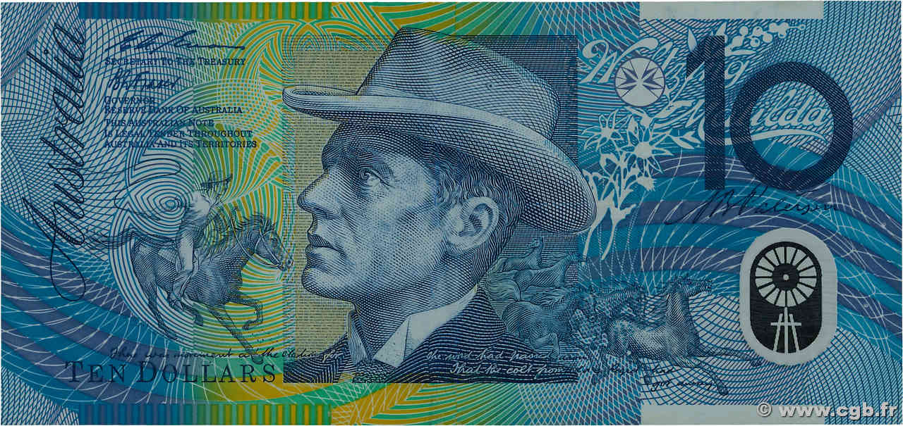 10 Dollars AUSTRALIA  1993 P.52a VF-